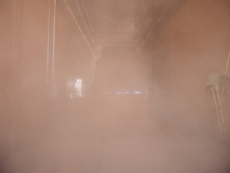 Caramuru Alimentos antes da instalação do sistema DustControl para despoeiramento das moegas de recebimento.