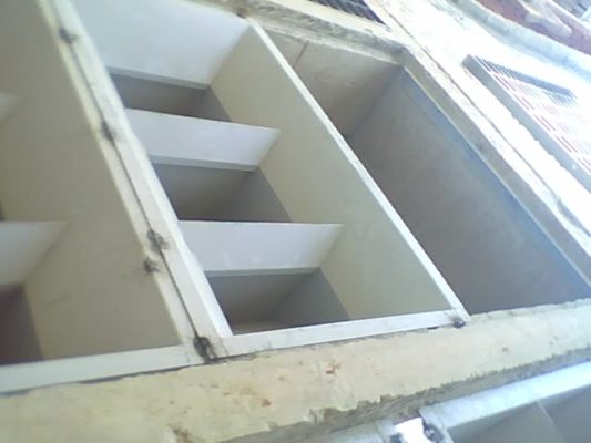 Instalações DustControl em uma moega de recebimento pela empresa Wings Ltda