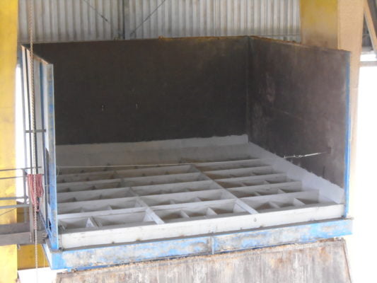 Moega Elevada–Caramuru Santana com DustControl da Wings Ltda